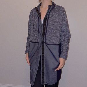 Lululemon Cocoon Car Coat Black / Grey